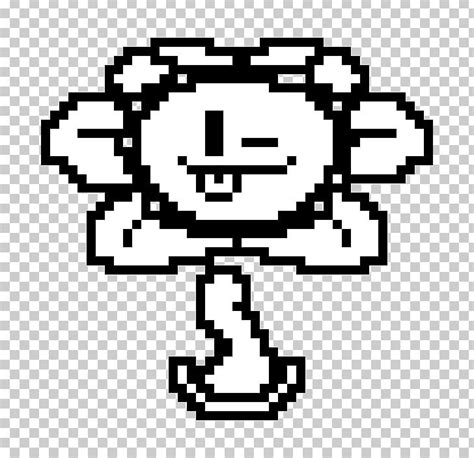 flowey black and white.